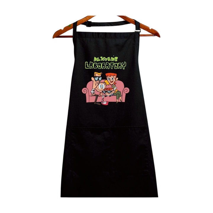 Sort canapea laborator Dexter, negru, 90 x 76 cm