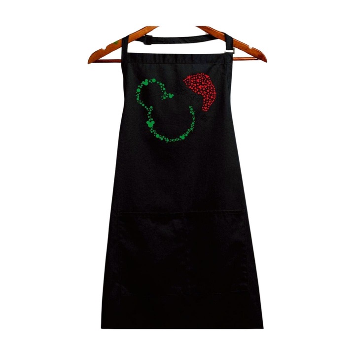 Sort de Craciun Micky head, negru, 90 x 76 cm