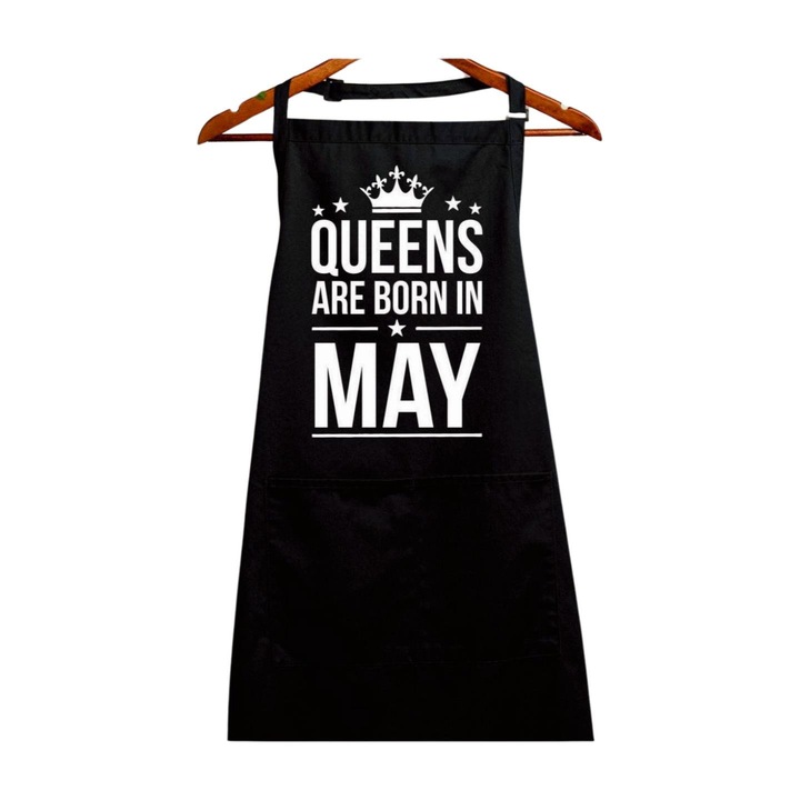 Reginele se nasc in sort mai, negru, 90 x 76 cm