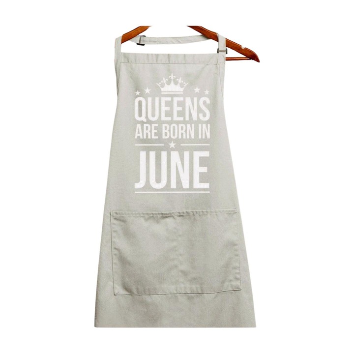 Reginele se nasc in sort iunie, alb, 90 x 76 cm