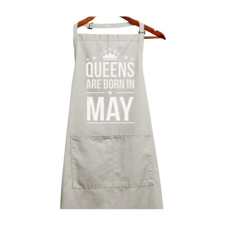 Reginele se nasc in sort mai, alb, 90 x 76 cm