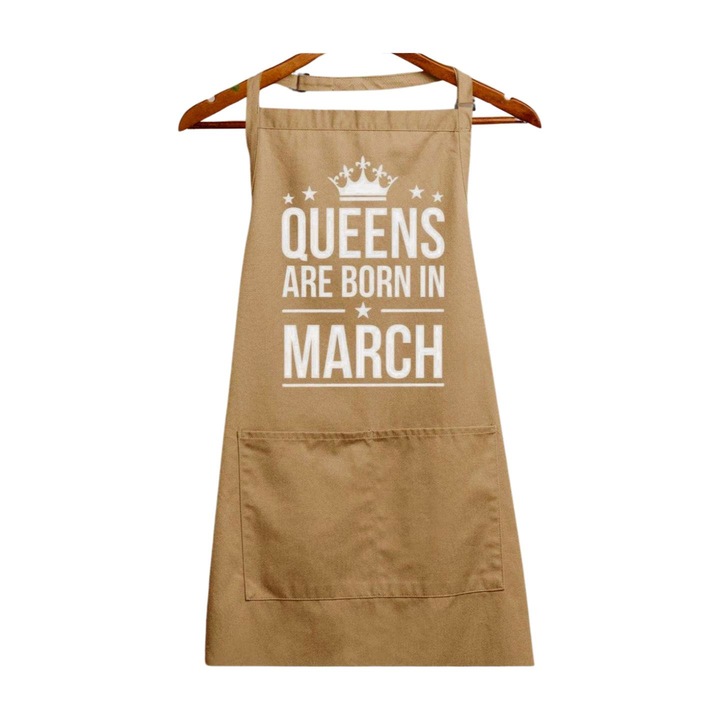 Reginele se nasc in martie, bej, 90 x 76 cm