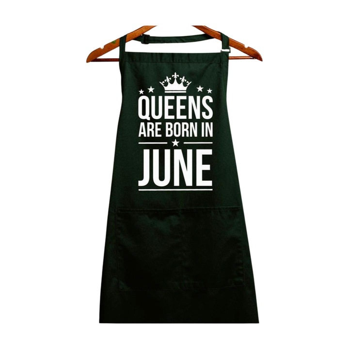 Sort bucatarie, Pólóügynökség, Reginele se nasc in iunie, verde inchis, 90 x 76 cm