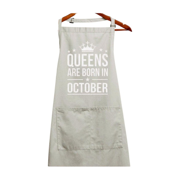 Reginele se nasc in sort alb octombrie, alb, 90 x 76 cm