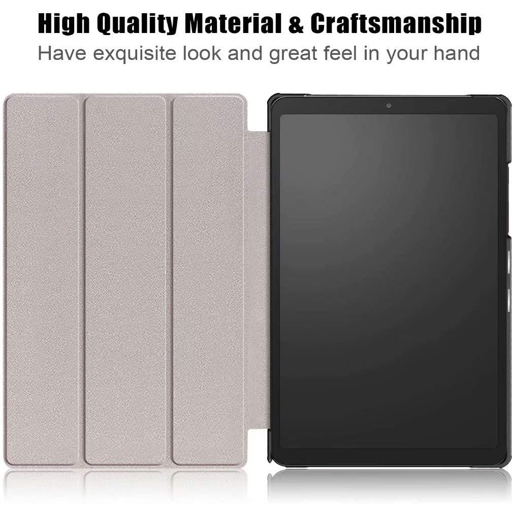 Husa Slim Sigloo, Smart Cover, Trifold, pentru tableta Samsung Galaxy Tab A8 10.5inch (2022/2021) SM-X200 / X205 / X207, model Green Marin