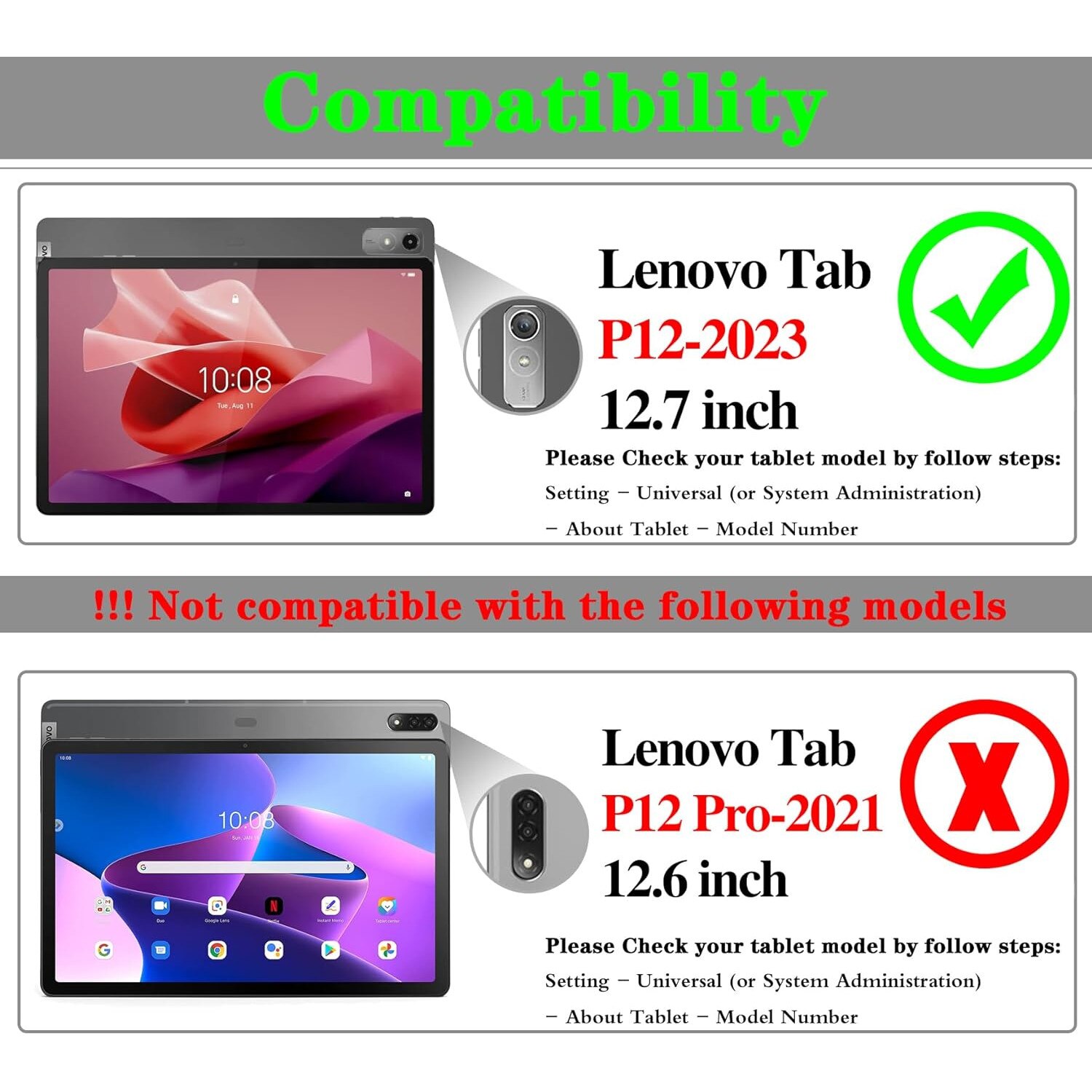 Husa pentru Lenovo Tab P12 12.7 inch functie sleep/wake-up Ultralight de tip stand, Aiyando, negru