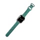 Curea Floral Print, Silicon, Compatibila Apple Watch, Ajustabila, Gravata, Verde Inchis, 42/44/45/49 mm