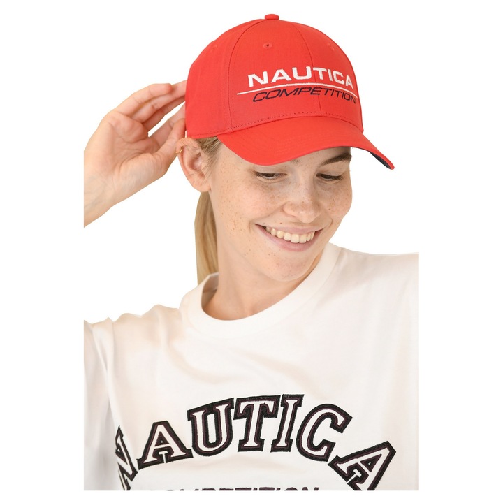 Sapca de baseball Nautica Tappa Snapback Cap rosu