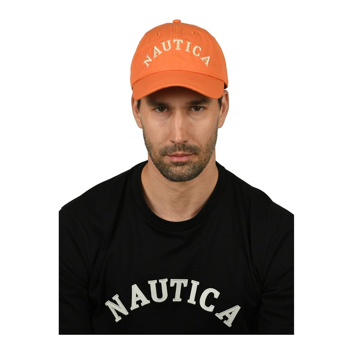 Sapca de baseball Nautica Caribbean Strapback Cap portocaliu
