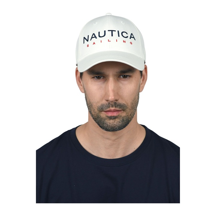 Sapca de baseball Nautica Caribbean Strapback Cap alb