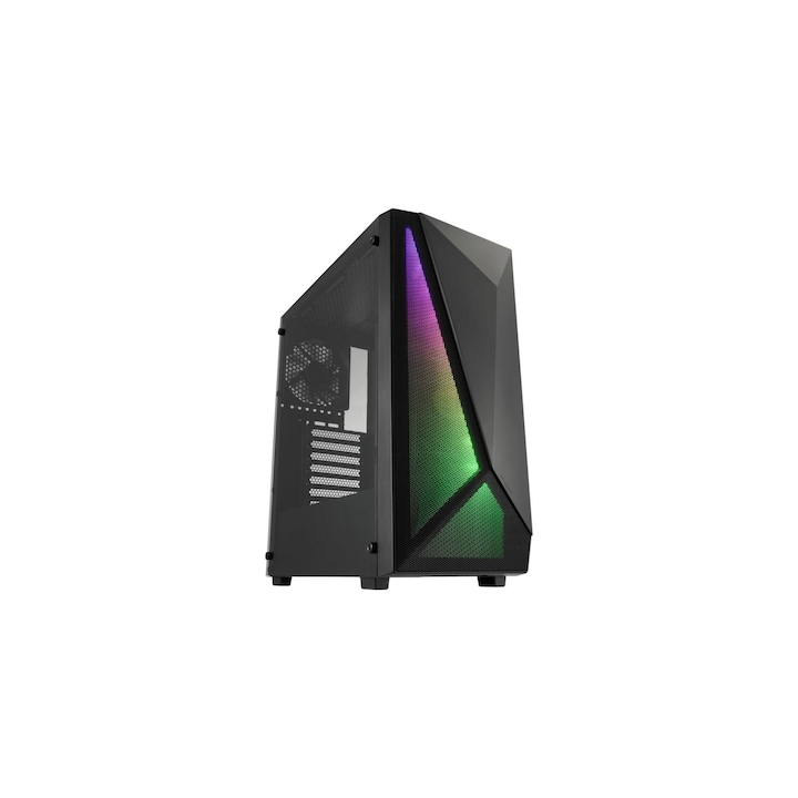 Carcasa Middle Tower Zalman i4 TG, RGB, Negru