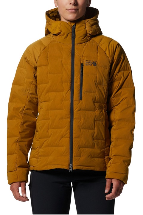 Jacheta de puf Mountain Hardwear Stretchdown Hoody oliv, Verde