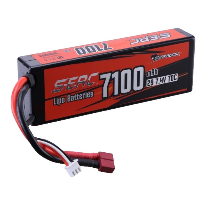 Батерия Lipo, 7100mAh, 70C, 7.4V, 139x47x26mm, Deans T конектор