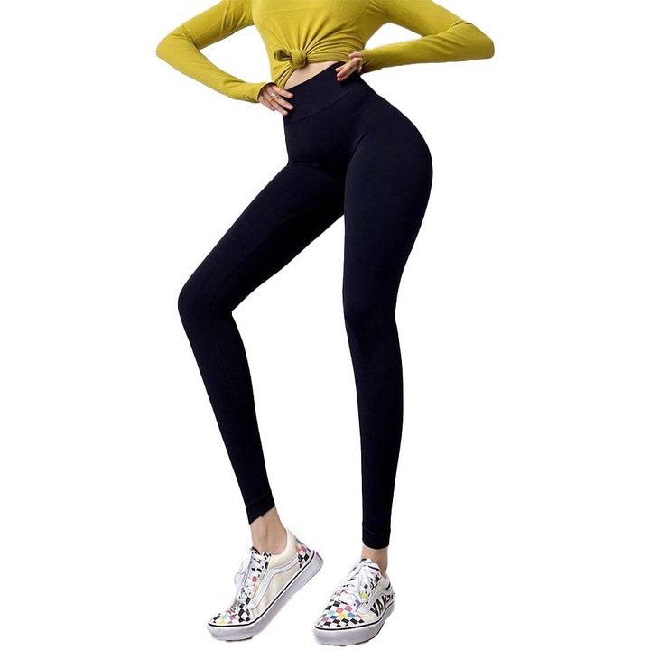 Colanti Fitness WNY PRO modelatori cu talie inalta WCLN2660, Negru