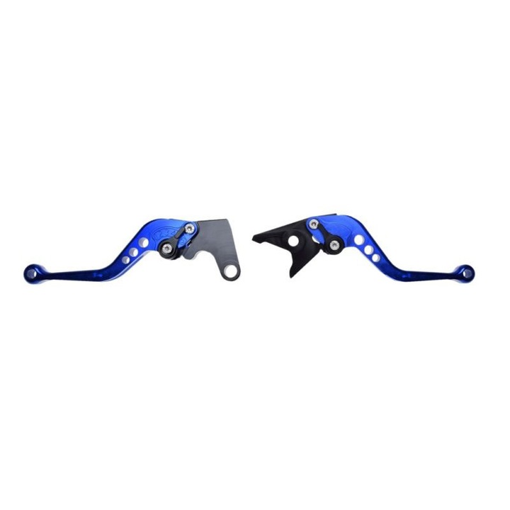 Set 2 manete frana si ambreiaj reglabile Yamaha Yzf R6 99-04/R1 02-03, culoare albastru