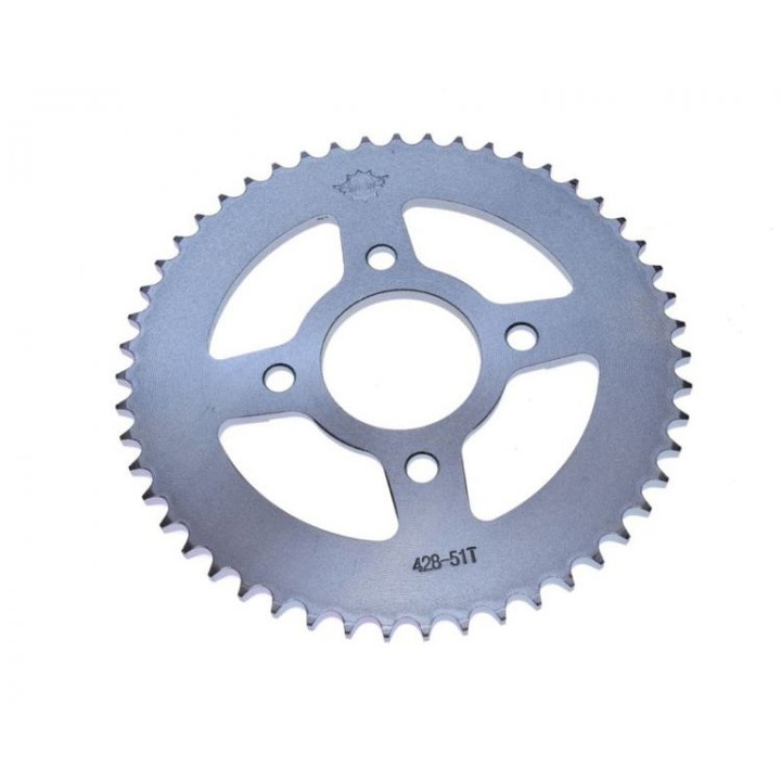 Pinion spate transmisie, 51 dinti pas 428, Romet Crs50/125