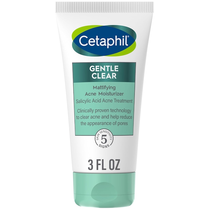 Crema de Fata, Cetaphil, Gentle Clear, pentru Pielea Sensibila, Predispusa la Acnee, cu Acid Salicilic, fara Parfum, 89ml