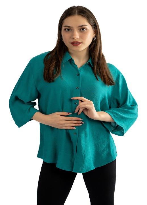 Camasa dama 2207, Verde turcoaz