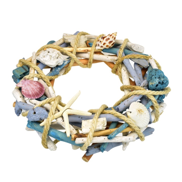 Coronita cu decoratiuni marine Ø30 cm