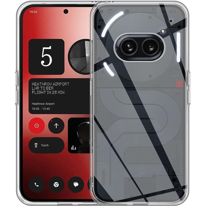 Case for Nothing Phone (2a) Slim Anti-Shock 1,5 mm, със защита на лещата, Aiyando, прозрачен