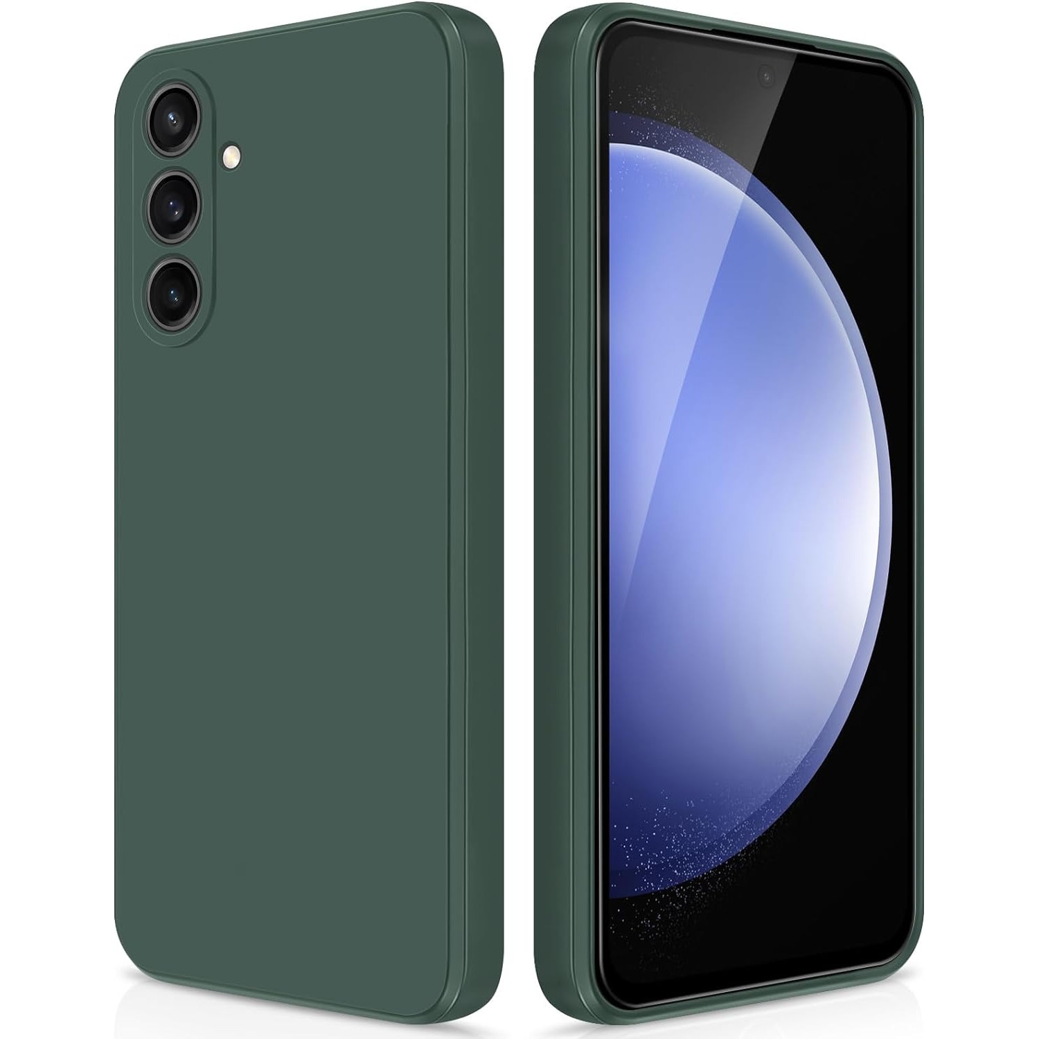 Husa protectie Soft Matt pentru Samsung Galaxy A55 5G, Verde