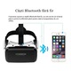 Ochelari VR 3D, Compatibili cu Smartphone-uri iOS si Android, Casti Bluetooth de realitate virtuala pentru jocuri/filme pentru adulti/copii cu Gamepad, Calitate premium, Design modern si atractiv, Alb