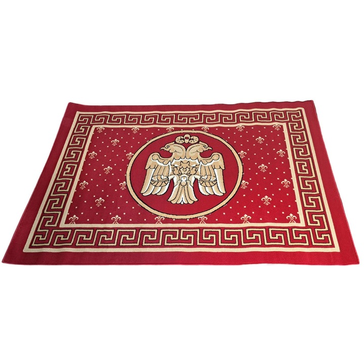 Covor Maria Bisericesc, Visiniu, Emblema Pe Lungime, 270cm x 370cm, 710067/51955