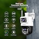 Camera de supraveghere 9MP WIFI Sricam SH048 Plus SriHome, Exterior, UltraHD 4K, Conectare Telefon / PC, Dual-Lens, Night Vision Color, Alarma, Auto Tracking, Rezistenta la Apa, alb