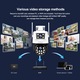 Camera de supraveghere 9MP WIFI Sricam SH048 Plus SriHome, Exterior, UltraHD 4K, Conectare Telefon / PC, Dual-Lens, Night Vision Color, Alarma, Auto Tracking, Rezistenta la Apa, alb