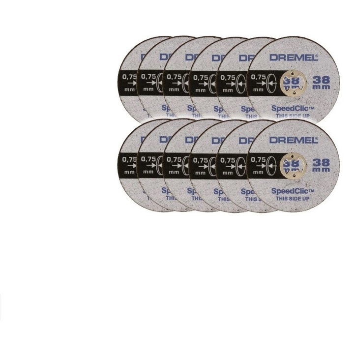 12 tárcsa készlet vékony fém vágásához DREMEL SC409B, EZ SpeedClic