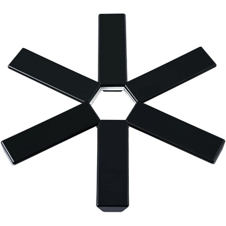 Set suport izolator termic pentru masa, ABS, anti-alunecare, Negru