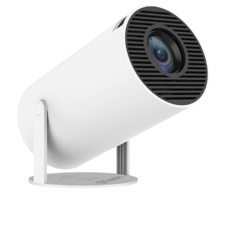 Mini Smart 4k videoprojektor, Android TV 11.0, WiFi 6, Bluetooth 5.0, 130 hüvelykes vetítővászon, Automatikus képkorrekció, Négymagos, 200 ANSI, Beépített hangszóró, HDMI, USB