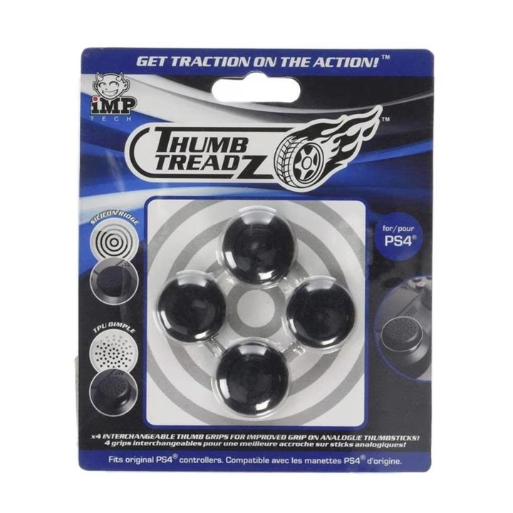 Trigger Treadz Protectie Butoane 4 Pack Negru Ps4 PlayStation 4
