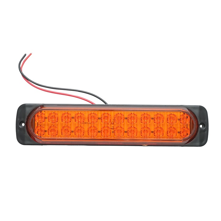 Set 2 lampi laterale gabarit slim LED 12-24V, galbena FR0280 Breckner Germany
