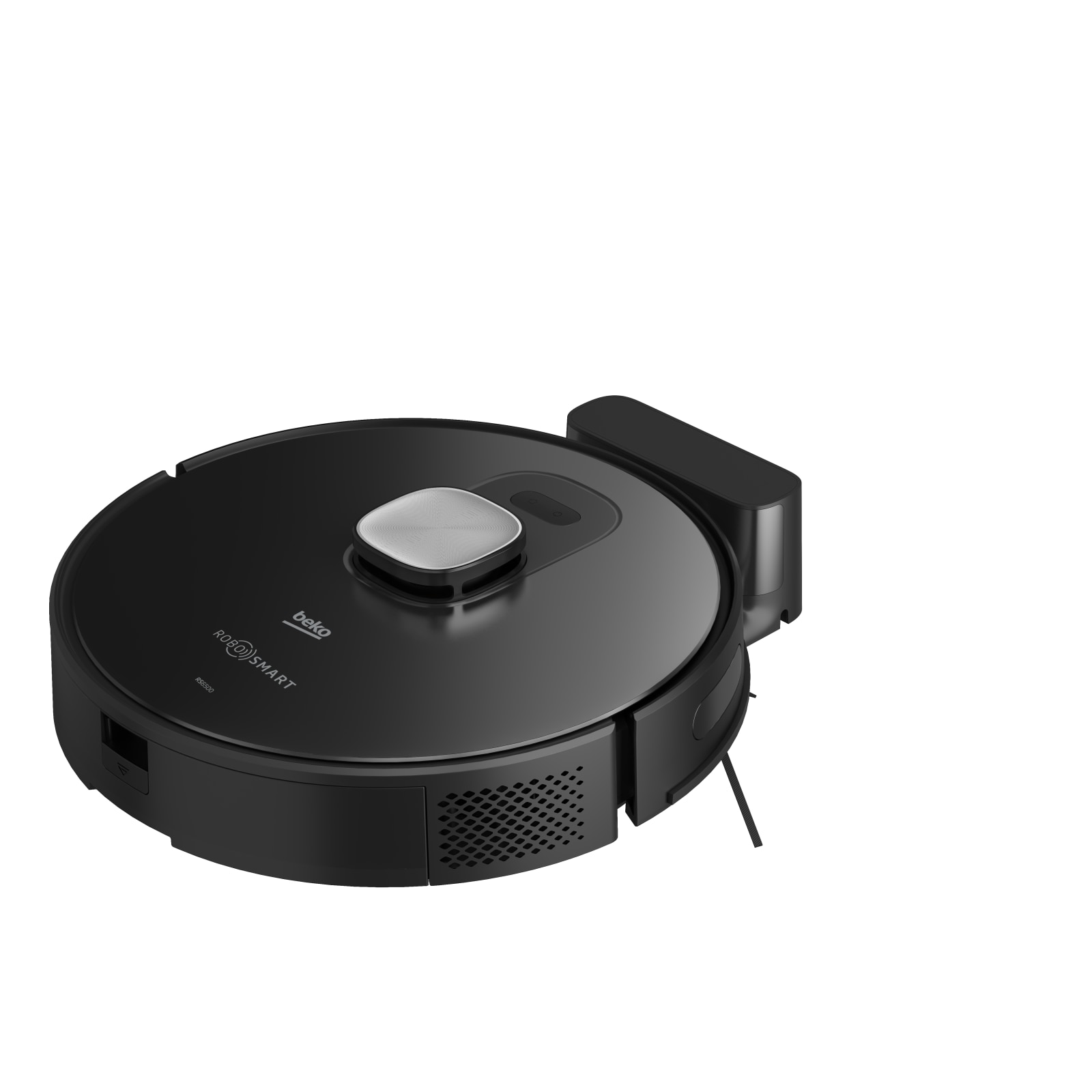 Aspirator Robot 2in1 Beko Robosmart VRR84314VB, 0.4l, 14.4v, Autonomie Max 250 Min, Wi-fi, Functie Mop, Negru-argintiu