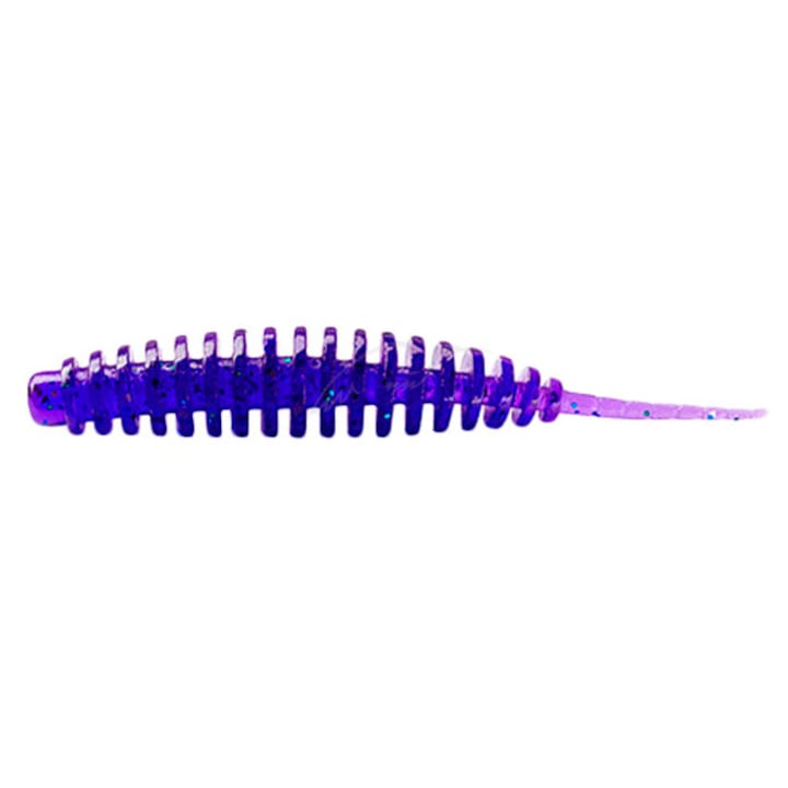 Мека примамка Fishup Tanta 2.5″ #060 Dark Violet/Peacock & Silver