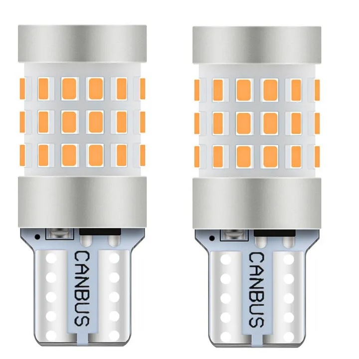 Комплект от 2 led крушки W5W 360 градуса лилаво Xentech Light 42 SMD canbus