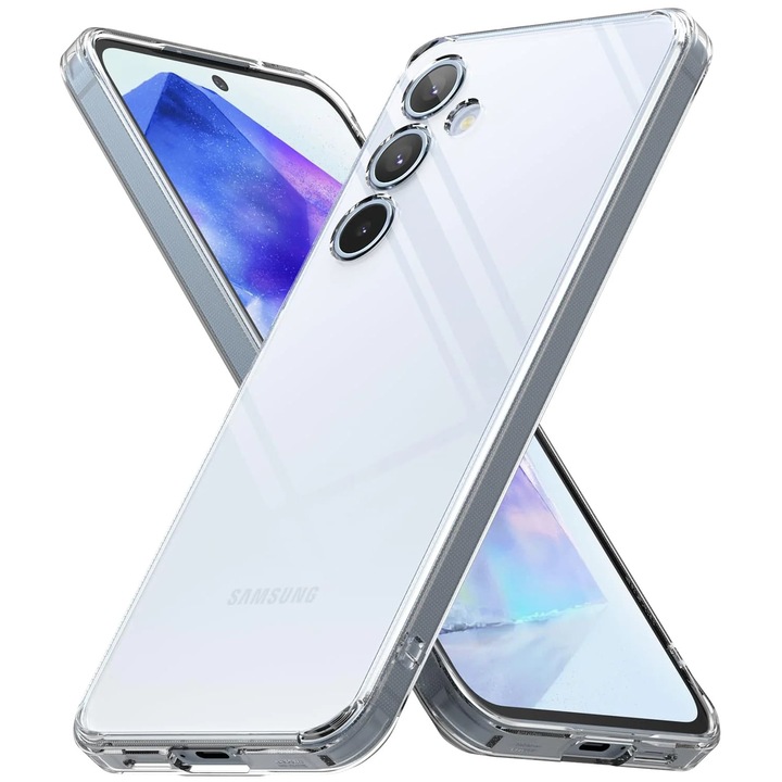 Husa pentru Samsung Galaxy A55 5G, H6, Poliuretan, Clear