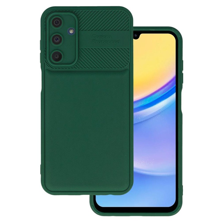Husa compatibila cu Samsung Galaxy A14 5G / A14 4G Honeycomb Camera Protected, Verde