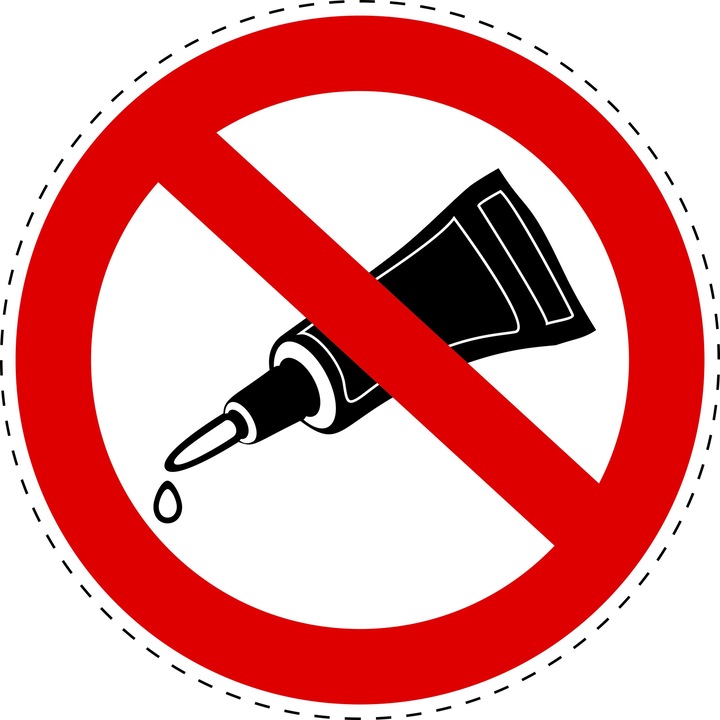 Sticker Indicator Autoadeziv de Restrictie - Lipirea Interzisa 5 cm