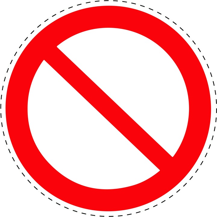 Sticker Indicator Autoadeziv de Restrictie - Restrictie Generala 5 cm