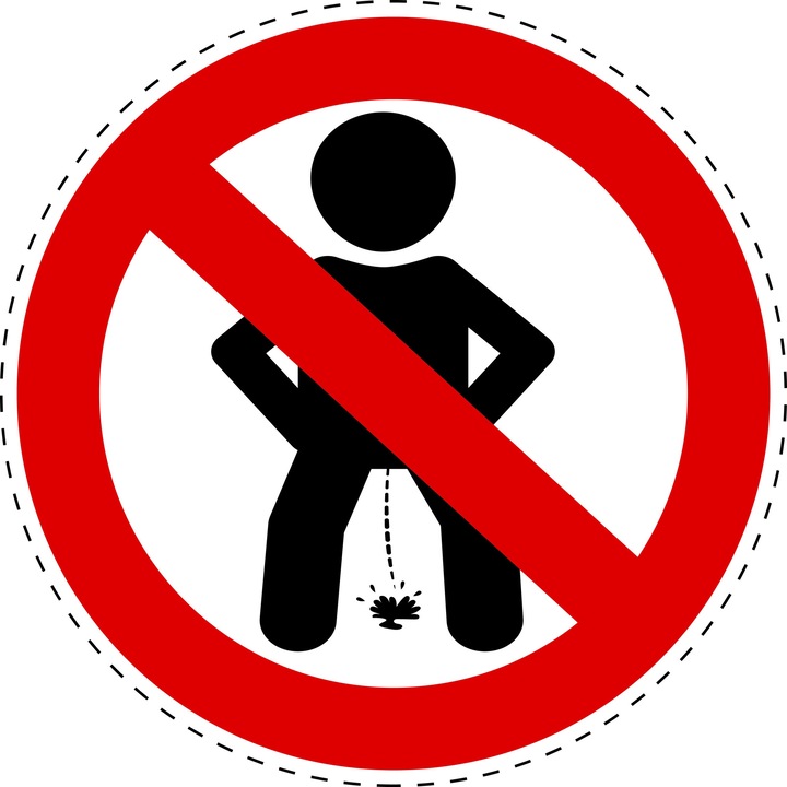 Sticker Indicator Autoadeziv de Restrictie - Urinatul Interzis 5 cm