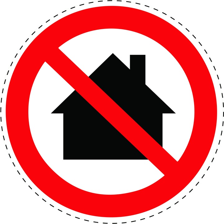 Sticker Indicator Autoadeziv de Restrictie - Utilizarea Interzisa in Zonele Rezidentiale 5 cm