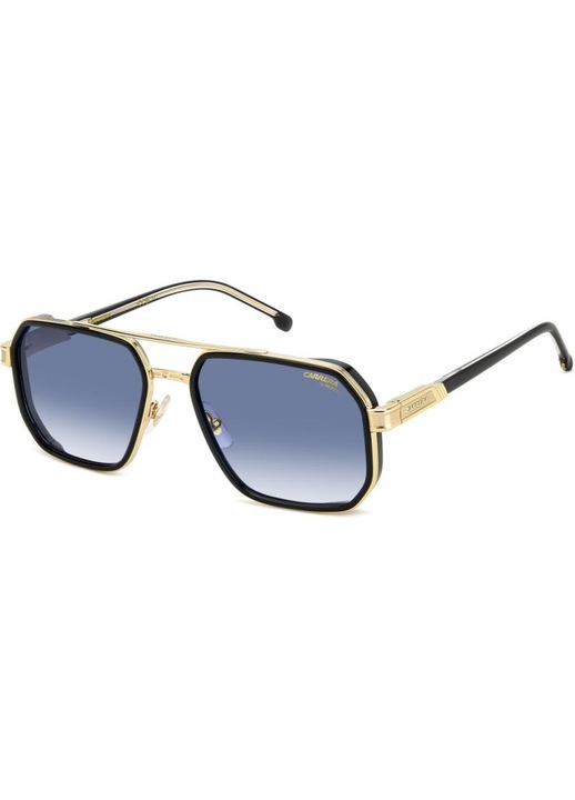 Ochelari de soare barbati Carrera, dreptunghiulari, negru, lentile albastre degrade, 58mm, 1069/S 2M2