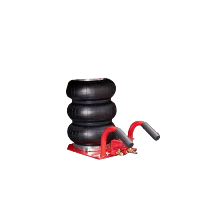 Cric pneumatic, Portabil, Capacitate 3 tone, Negru/Rosu