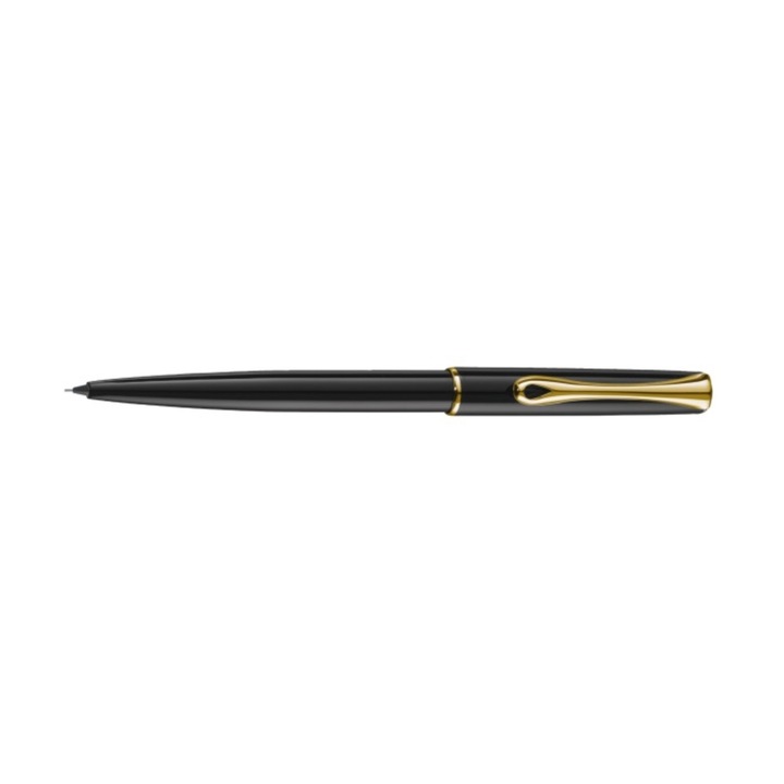Механичен молив 0.5mm Diplomat Traveler - черен лак злато