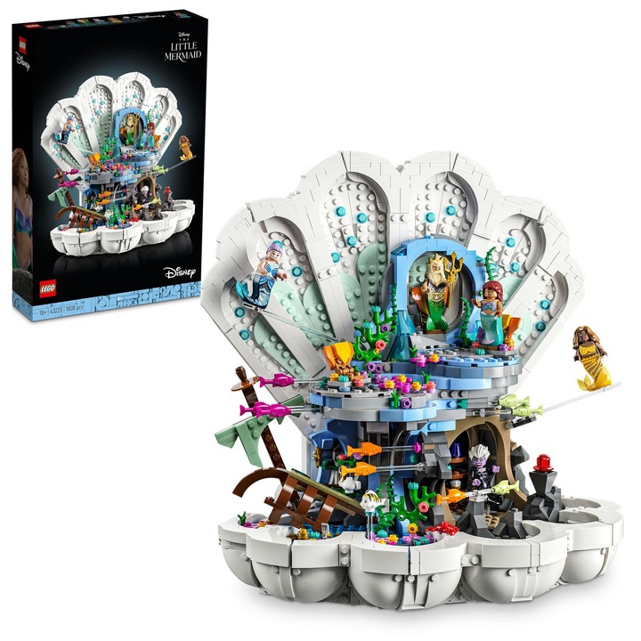 LEGO® Disney Princess 43225 - Кралската черупка на Малката русалка, 1808 части