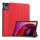 Husa pentru tableta Gigapack, in picioare, efect piele, clapa activa, deschidere laterala, trifold, suport de birou, rosu, compatibil cu: Lenovo Tab M11, TB330