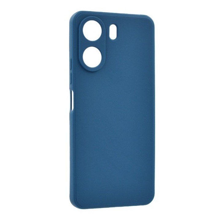 Gigapack szilikon mobiltelefon tok, matt, sötétkék, kompatibilis: Xiaomi Poco C65 / Redmi 13C 4G