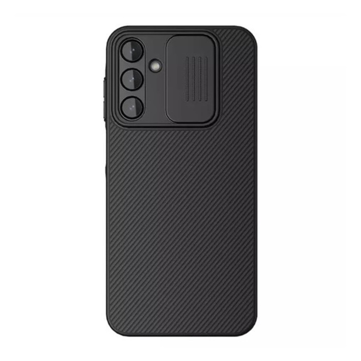 Nillkin camshield szilikon mobiltelefon tok, ütésállóság, kameravédő, csíkos, fekete, kompatibilis: Samsung Galaxy A25, SM-A256